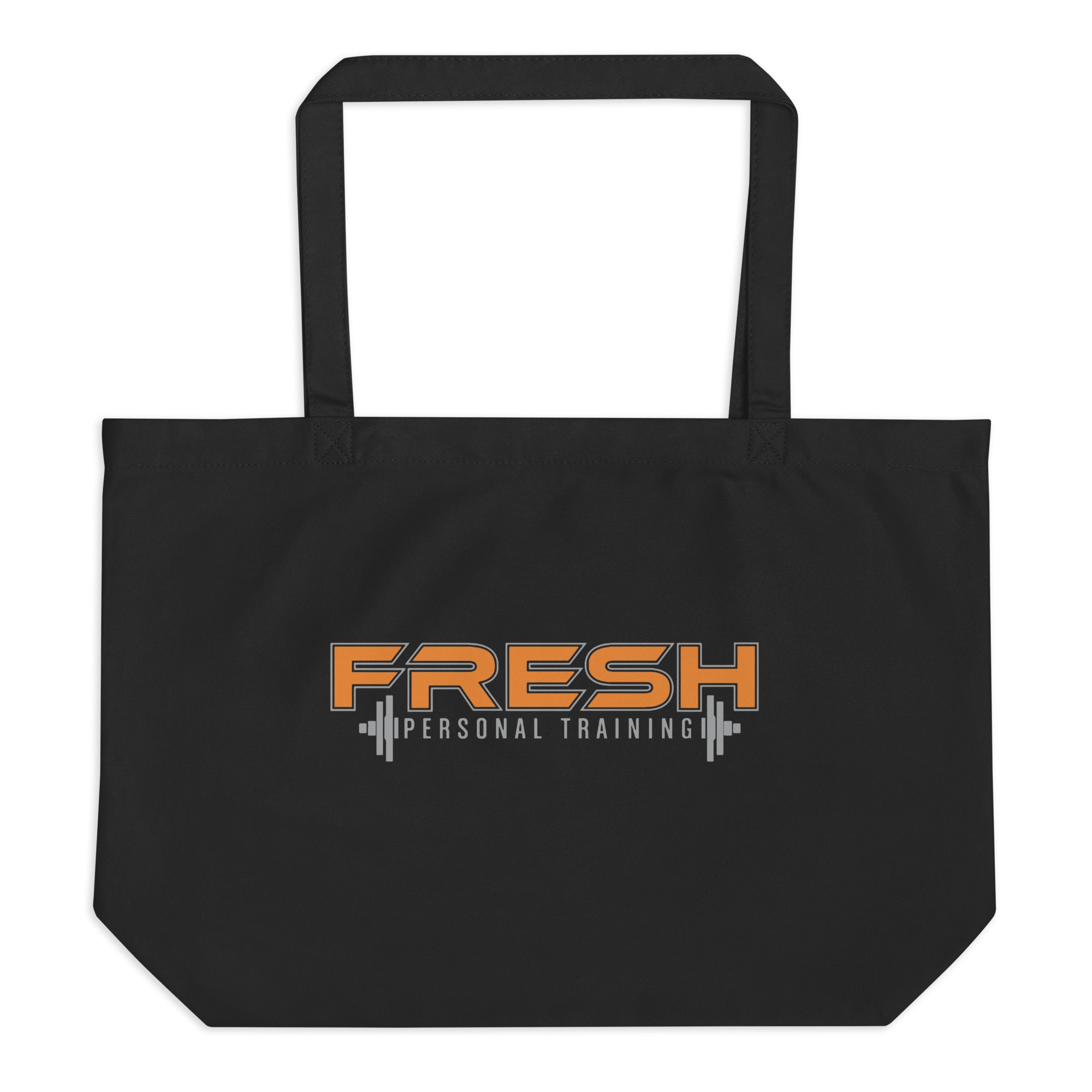 Black Large organic tote bag