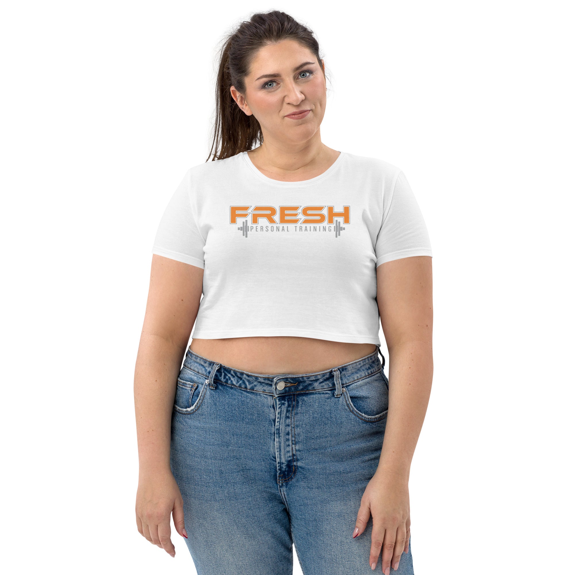 White Organic Crop Top
