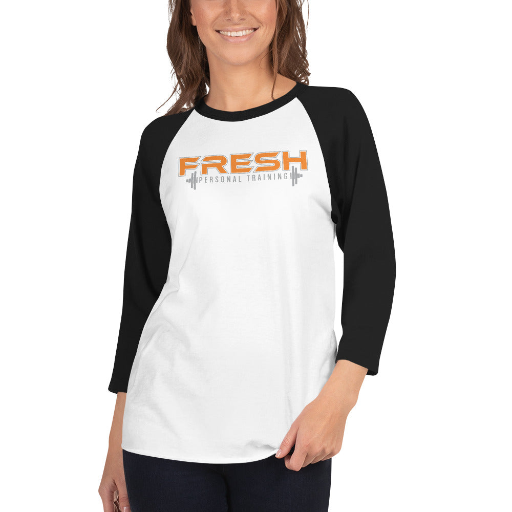 Black and White 3/4 sleeve raglan shirt