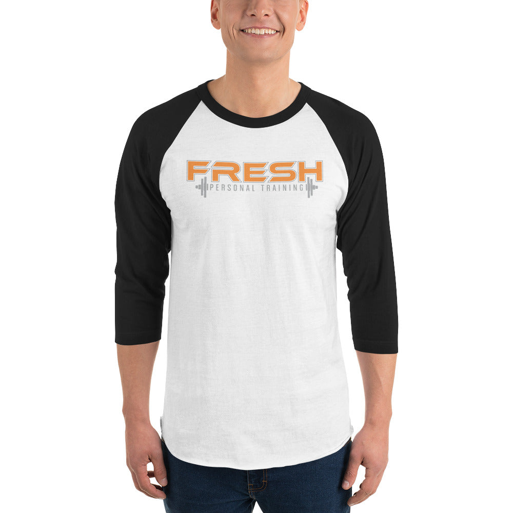 Black and White 3/4 sleeve raglan shirt